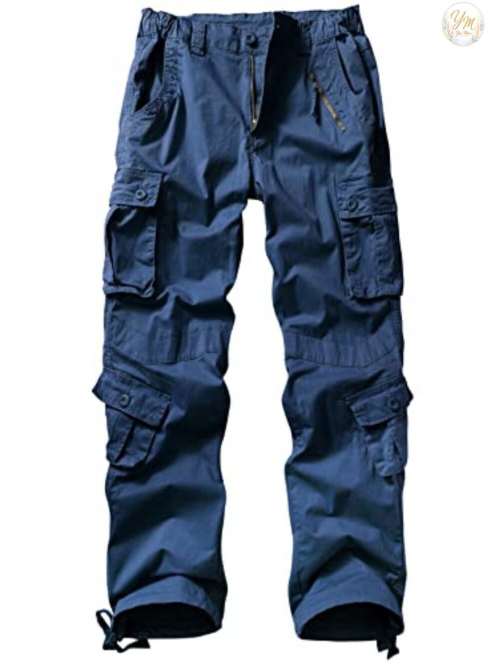 Women's Ripstop Cargo Pants with Pockets, Stretchable, Lightweight, Mid Rise,